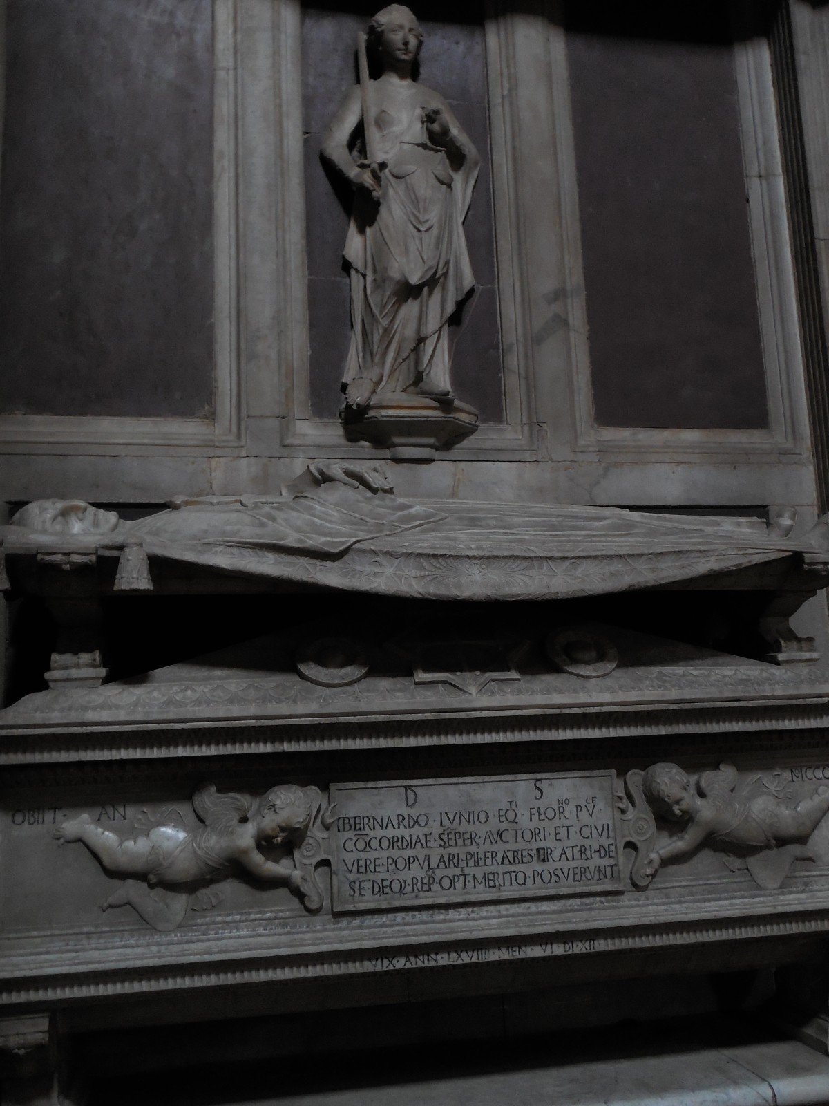 Tomb of Bernardo Giugni, Mino da Fiesole (post quem 1460), Santa Maria Assunta della Badia Fiorentina, Florence