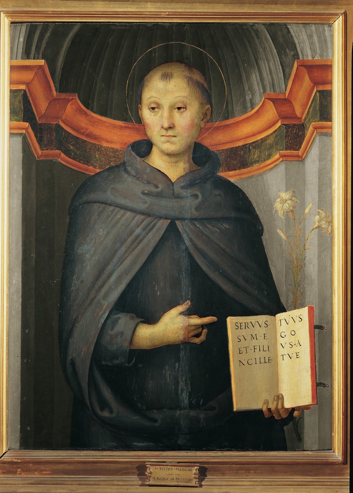 Perugino, “Saint Nicola da Tolentino”, Roma, Galleria Nazionale d’Arte Antica di Palazzo Barberini