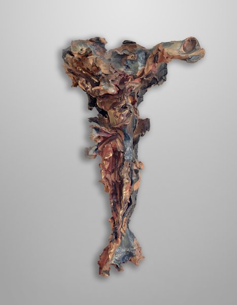 Lucio Fontana (Rosario, 1899–1968, Varese) “Crocifisso” (“Christ on the Cross”), 1950–52 Glazed terracotta 49.8 x 31.4 x 12.7 cm Collection of Mr. and Mrs. J. Tomilson Hill © Fondazione Lucio Fontana, Milan Photo: Michael Bodycomb