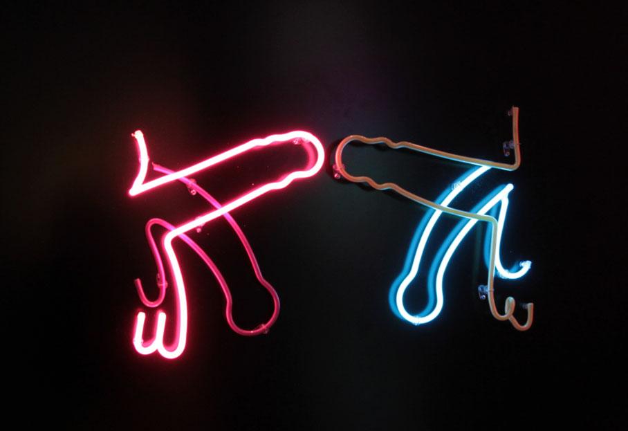 Bruce Nauman (1941) Big Welcome, 1985, Collection Daniel Hechte.