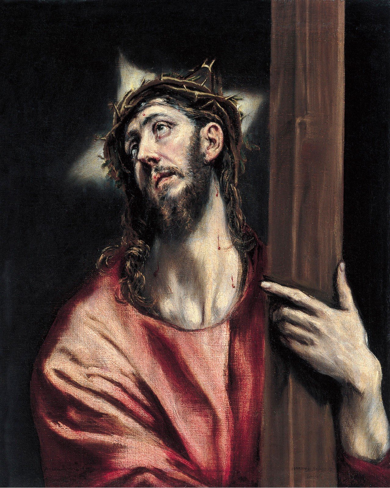 El Greco, “Christ embraced the cross”, 1587-96, Museo Thyssen-Bornemisza