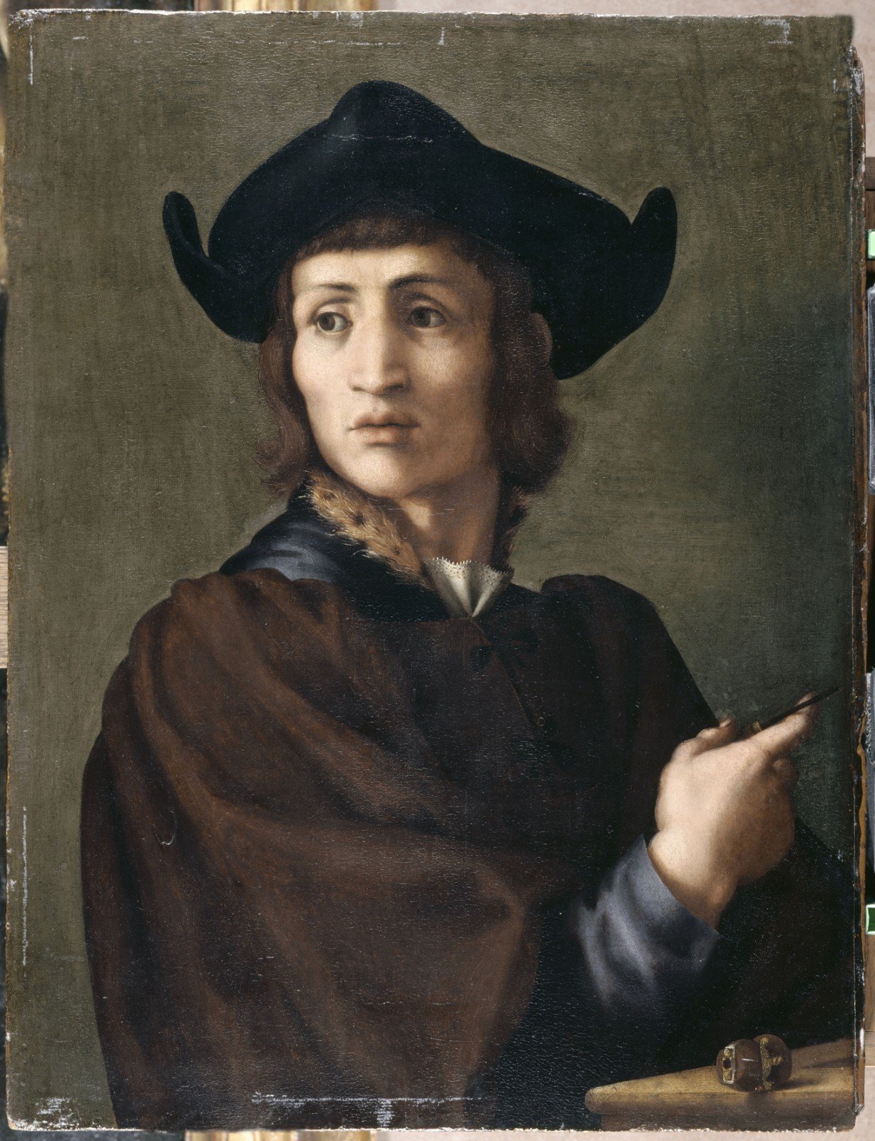 Pontormo (Jacopo Carucci; Pontorme, Empoli 1494 - Florence 1557), "Portrait of a Goldsmith”, 1518, oil on panel, 70 x 53 cm. Paris, Musée du Louvre - département des Peintures.