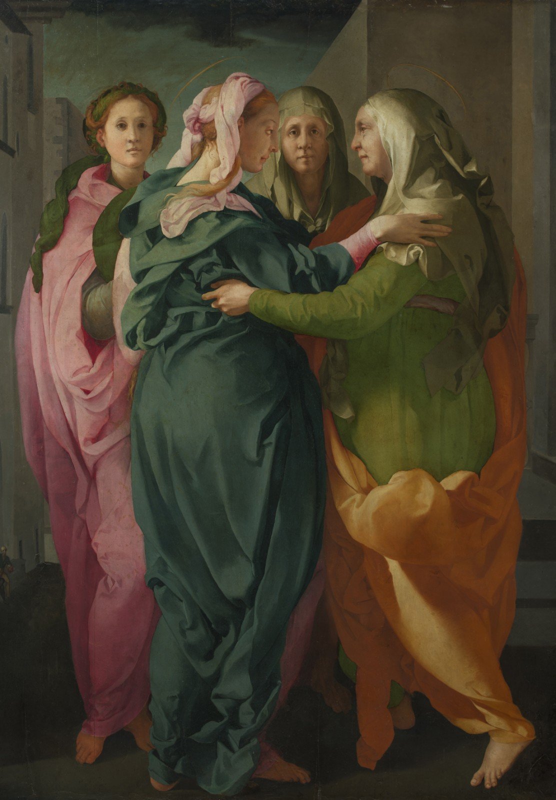 Pontormo (Jacopo Carucci; Pontorme, Empoli 1494 - Florence 1557), "The Visitation", about 1528-1529, oil on canvas, 202 x 156 cm. Carmignano, Parish of St. Michael the Archangel.