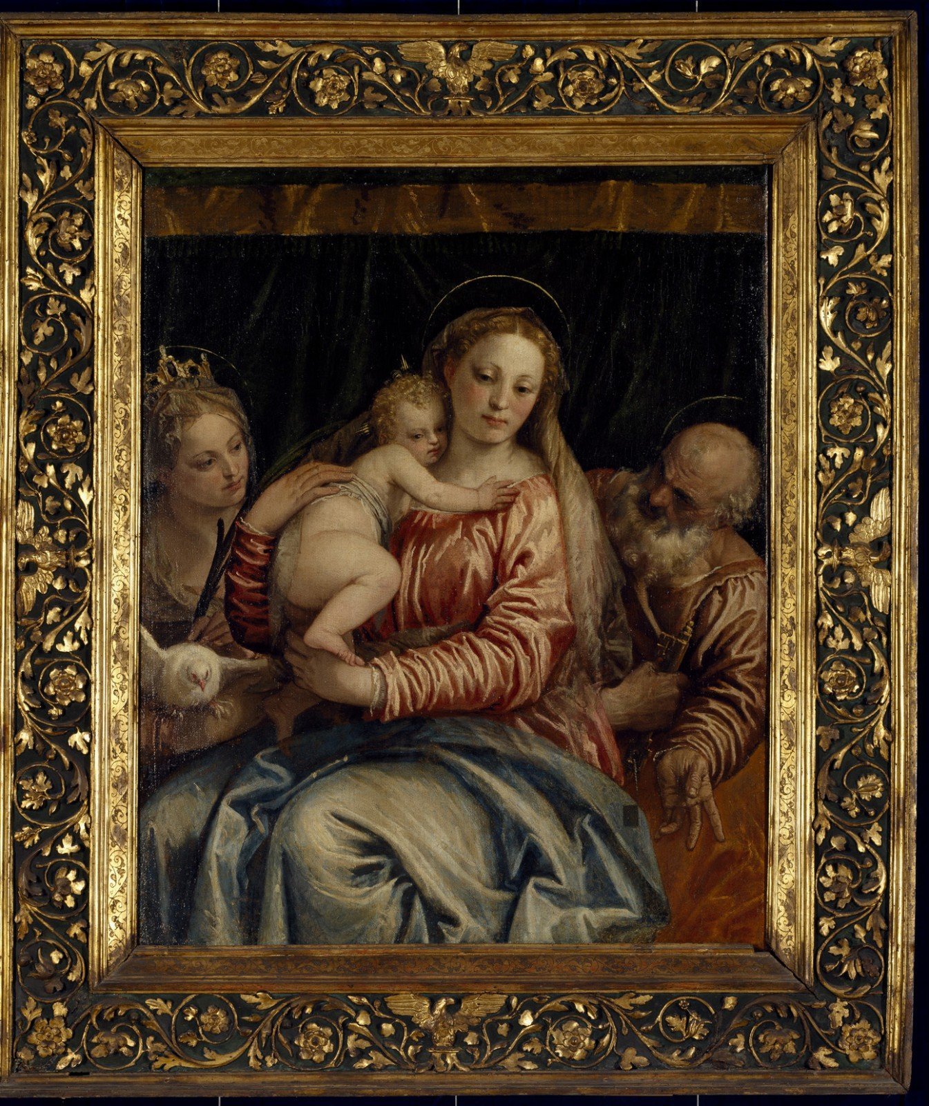 Paolo Veronese (1528-1588), “The Virgin and Child with Saint Peter and a Female Saint”, about, 1550-5, Oil on canvas, 119 × 95 cm. Pinacoteca Civica, Vicenza © Courtesy Musei Civici Vicenza