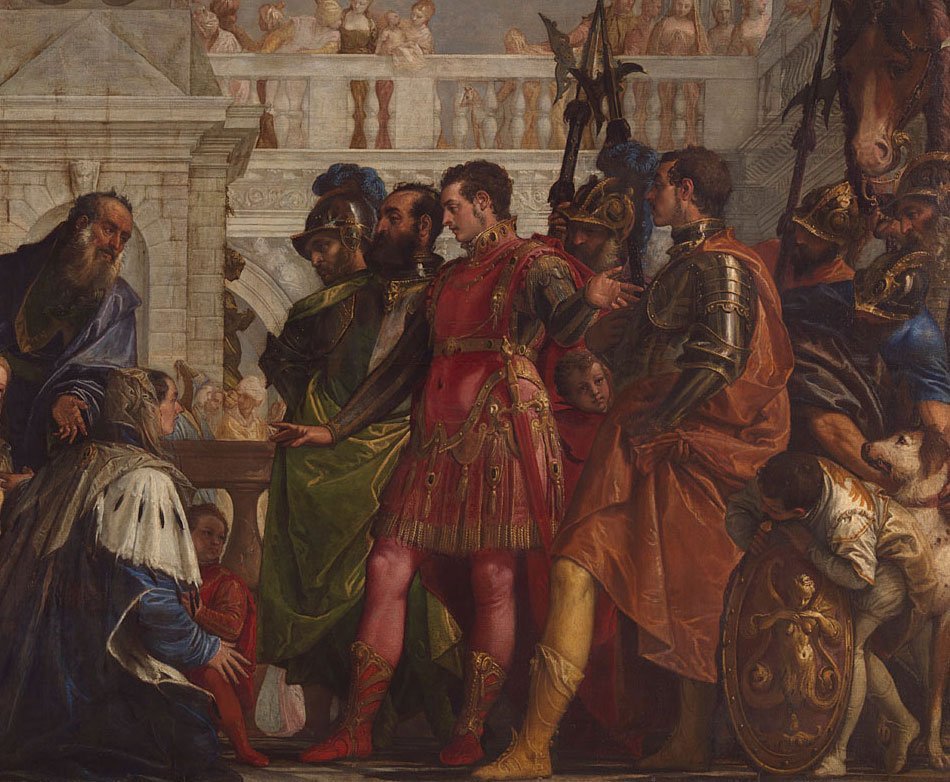 Paolo Veronese (1528-1588), “The Family of Darius before Alexander,” detail, 1565-7. Oil on canvas, 236.2 × 474.9 cm © The National Gallery, London