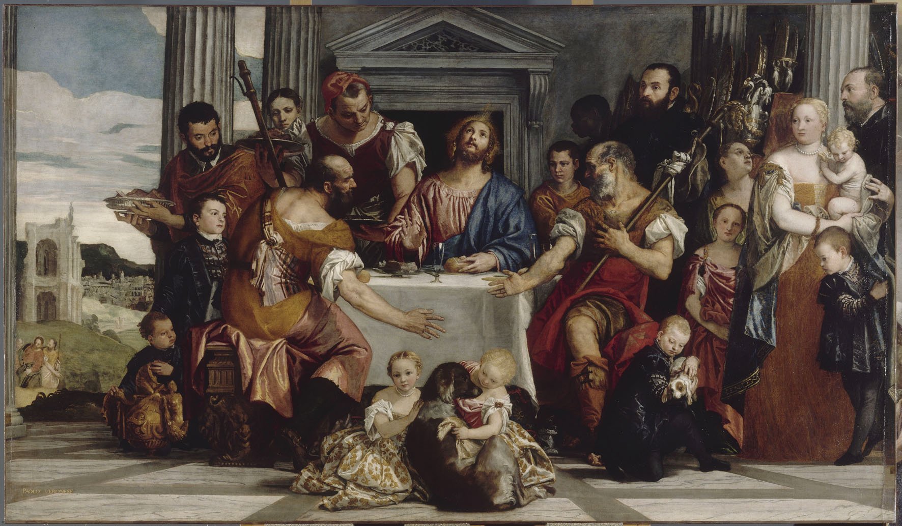 Paolo Veronese (1528-1588). « The Supper at Emmaus », about 1555. Oil on canvas, 290 × 488 cm. Musée du Louvre, Paris © RMN (Musée du Louvre)/Gérard Blot