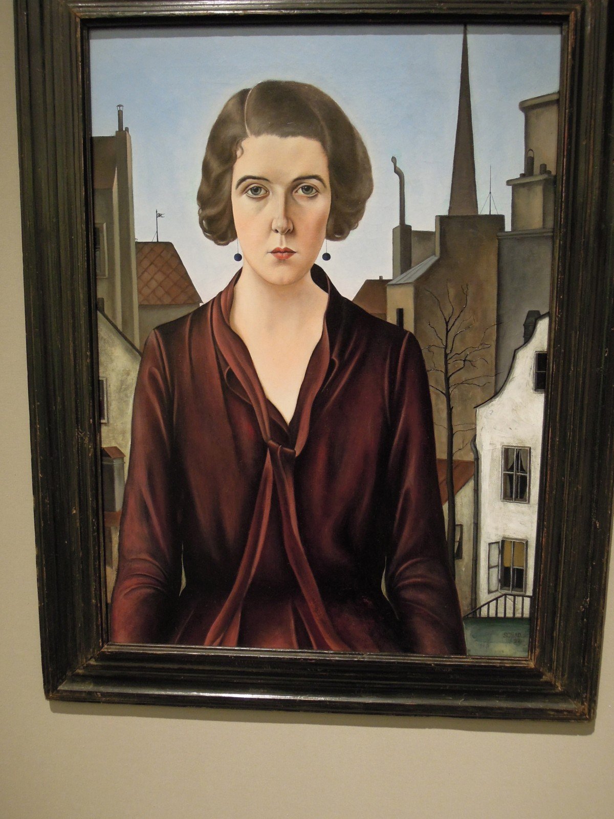 Christian Schad (1894 – 1982), Anna Gabbioneta, 1927. Oil on canvas. Presented by Richard Nagy Ltd, Tefaf 2014.