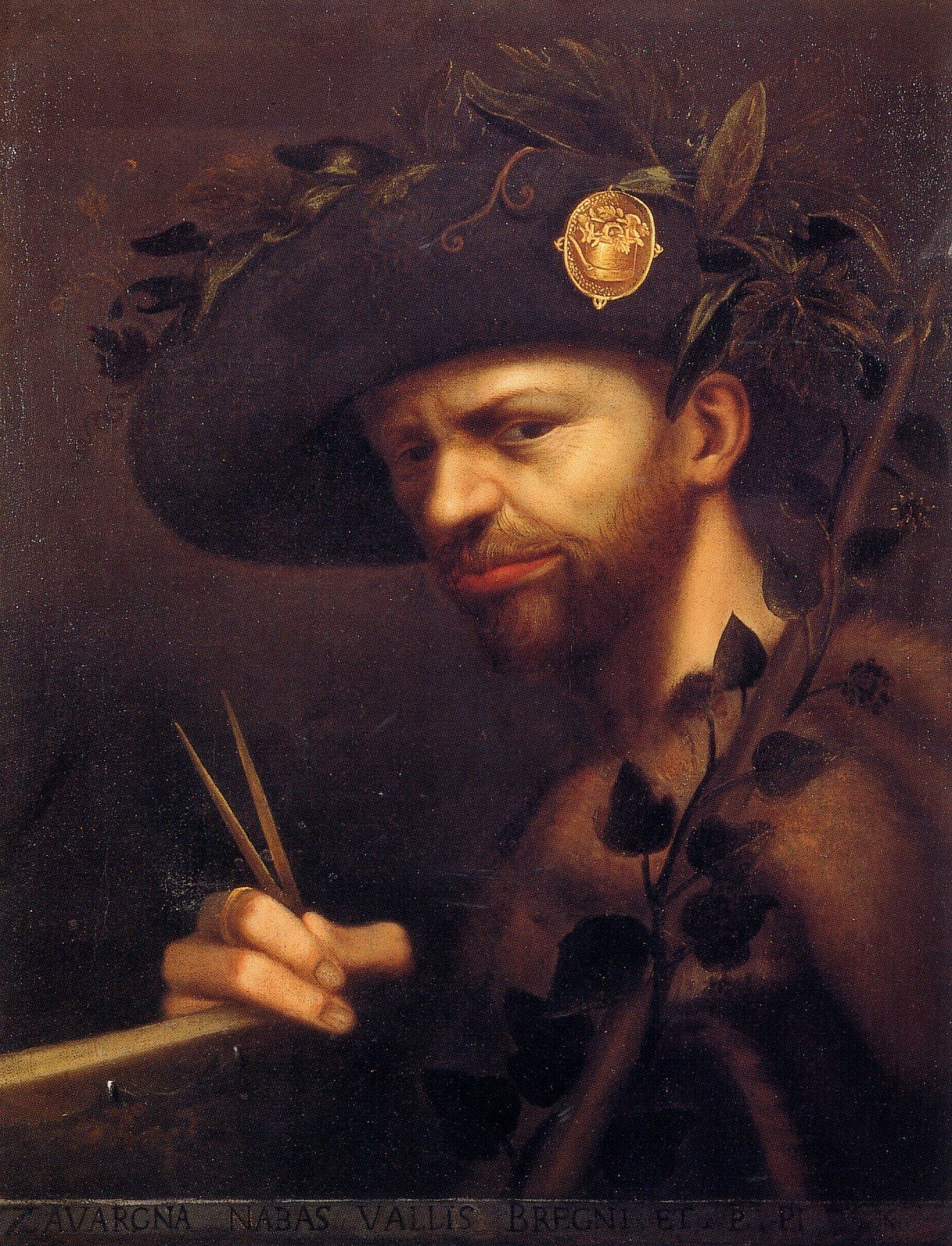 Giovan Paolo Lomazzo, "Self portrait as Abbot of the Academy of Val di Blenio", 1568, Milano, Pinacoteca di Brera