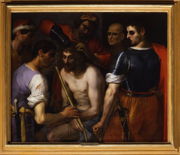 Jacopo Ligozzi (Verona 1547 - Frenze 1627), "Crowning with Thorns", oil on canvas, Florence, Galleria Palatina