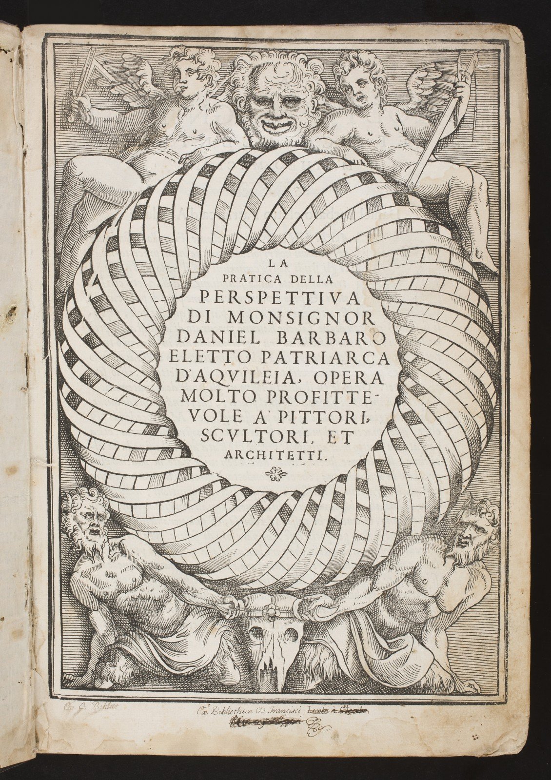 “La pratica della prospettiva” by Daniele Barbaro, 1569 Daniele Barbaro, inventore of 1621. Museo Nacional del Prado
