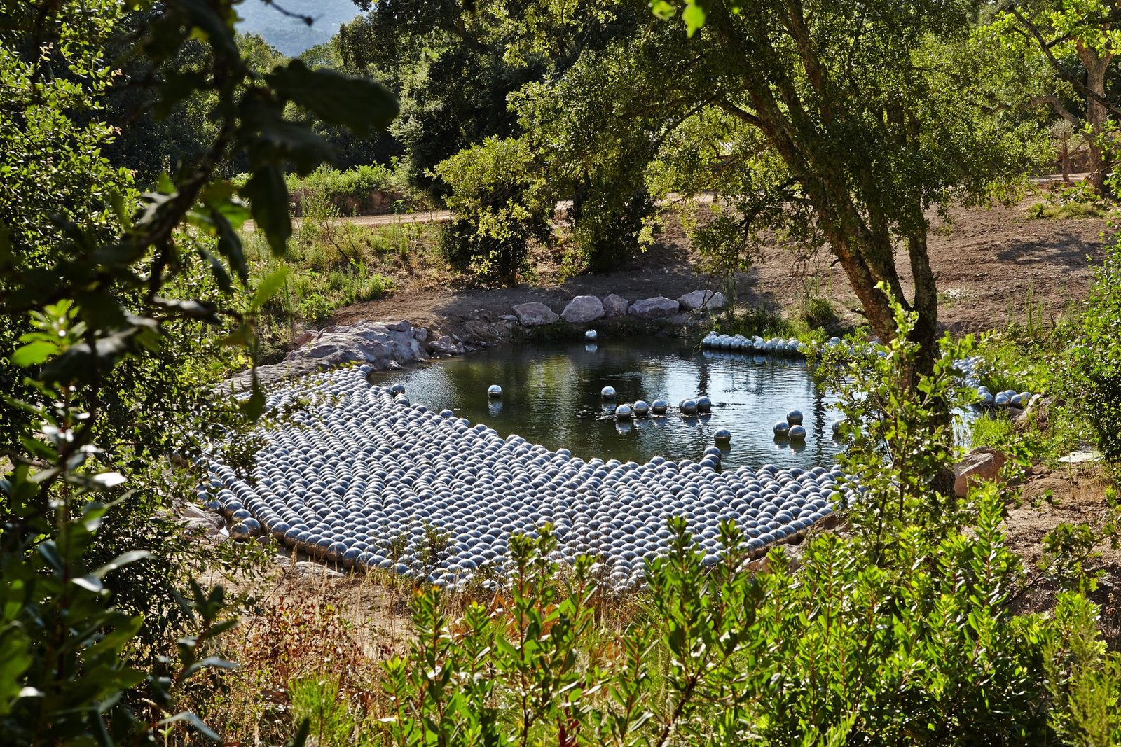 Yayoi Kusama, Narcissus Garden, 1966-2011, Domaine du Muy, France. Credit: Domaine du Muy, Contemporary Sculpture Park