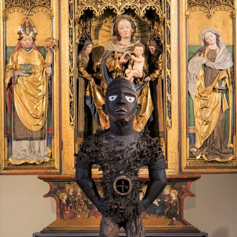 What if traditional African art enters Medieval and Renaissance rooms?