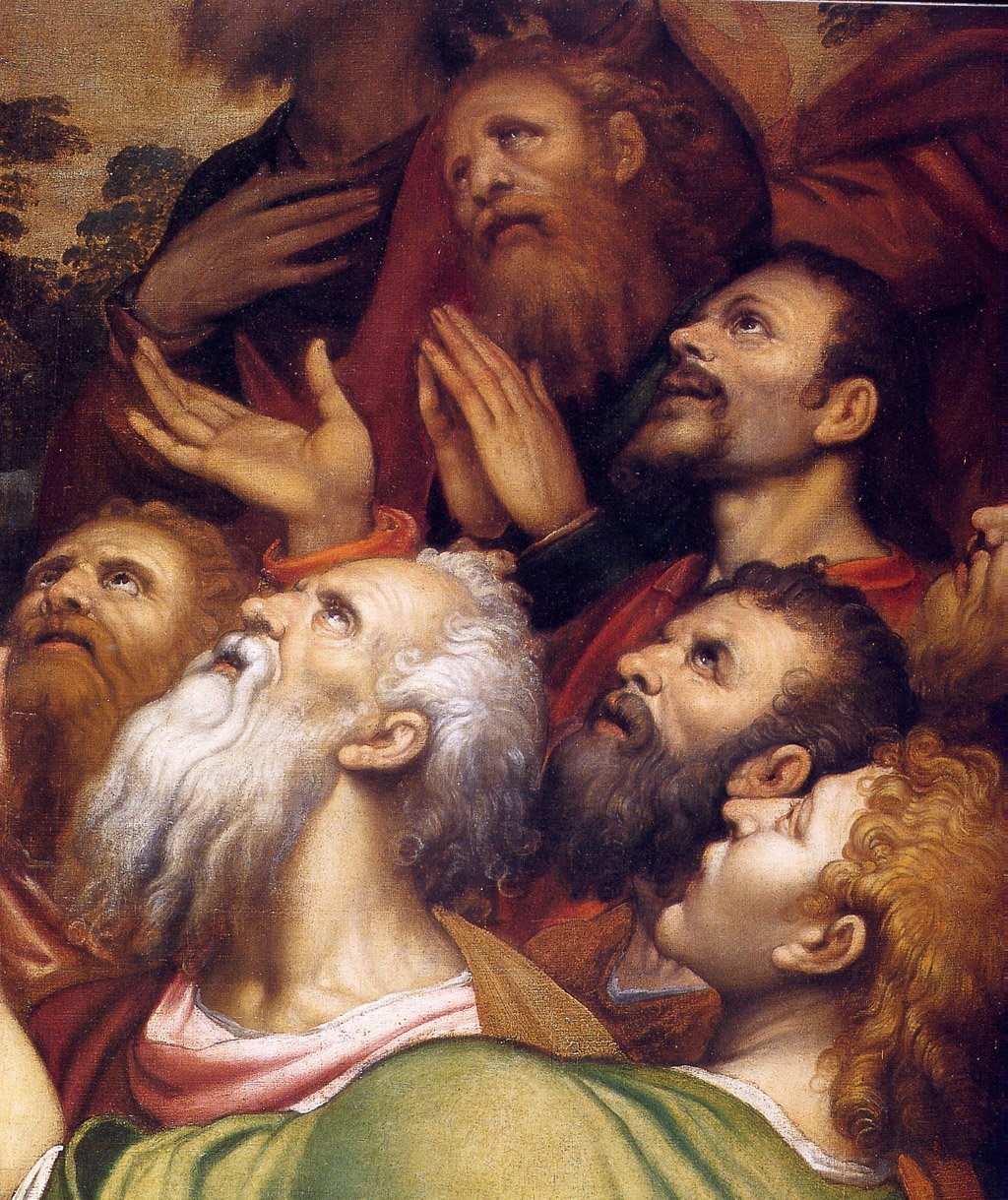 Simone Peterzano, “Ascension of Jesus” (detail)