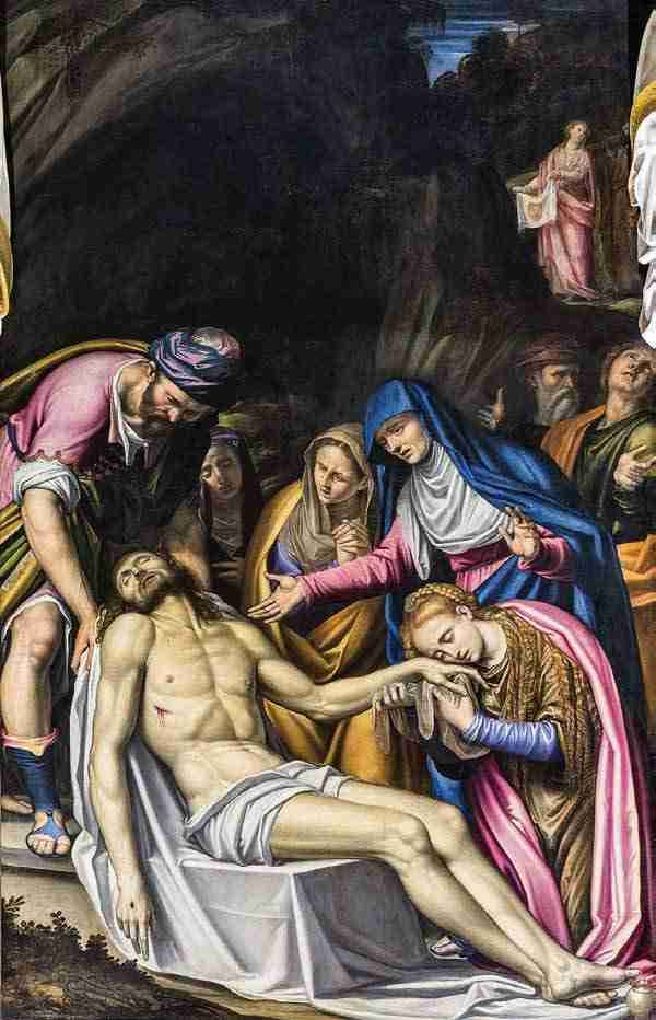 Lamentation over the dead Christ