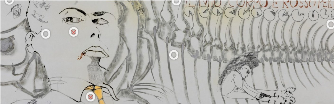 Francesco Clemente, iconology of “il mio corpo è rosso per formaggio”