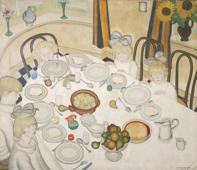 Gustave Van de Woestyne, The Children's Table, 1919. Courtesy of Museum Van Buuren, Brussels.