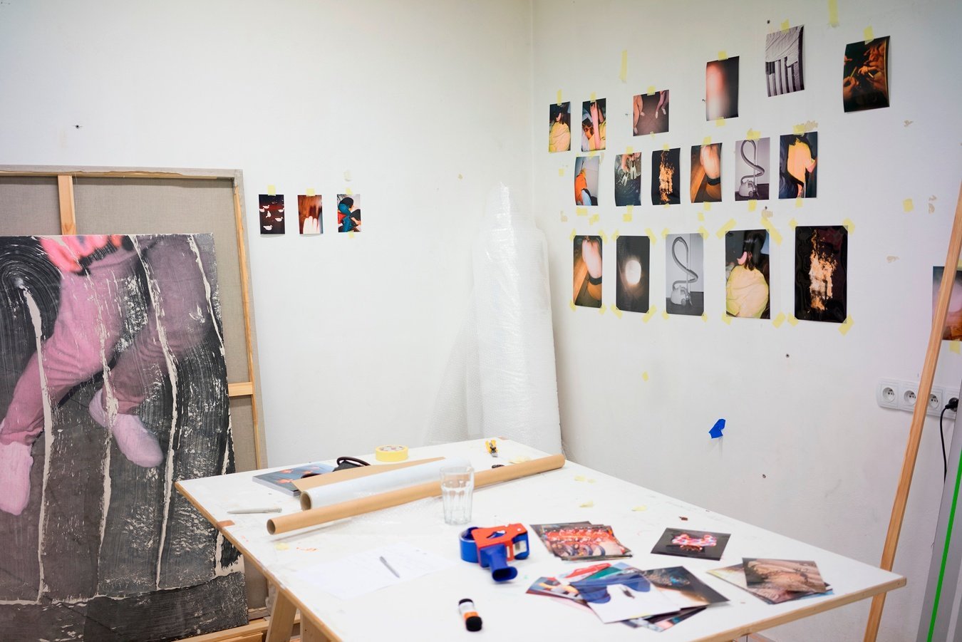 The studio of Tatjana Danneberg in Warsaw, September 2020. Courtesy of the artist.