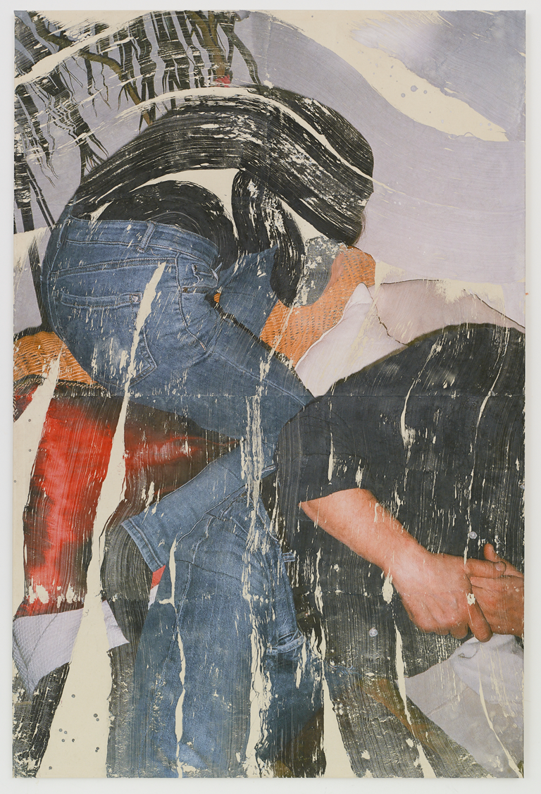 Tatjana Danneberg, Nuda, 2020. Ink-jet print, gesso, glue on canvas. Courtesy the artist and LambdaLambdaLambda.
