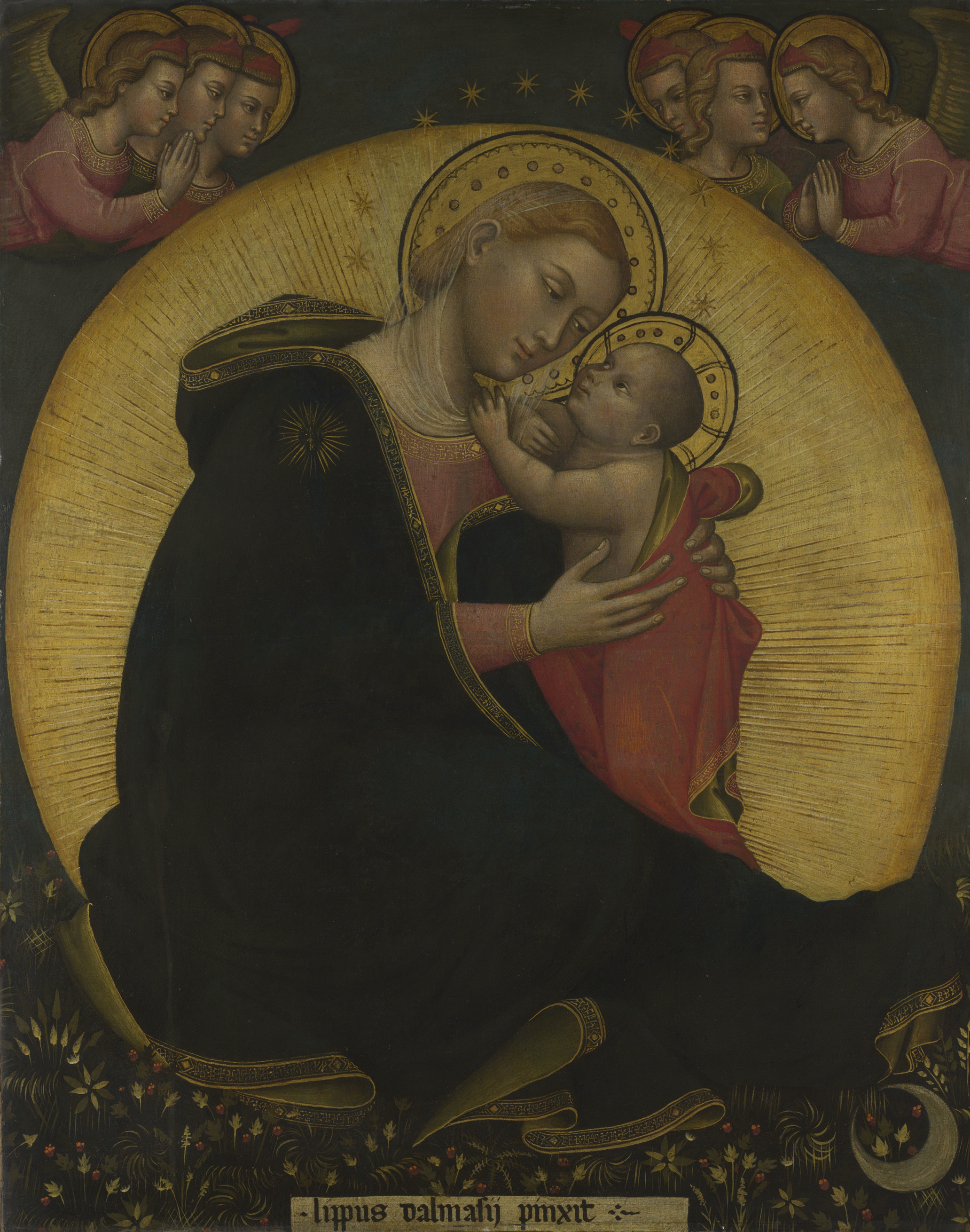 NG752: Lippo di Dalmasio, The Madonna of Humility, about 1390 © The National Gallery, London.  