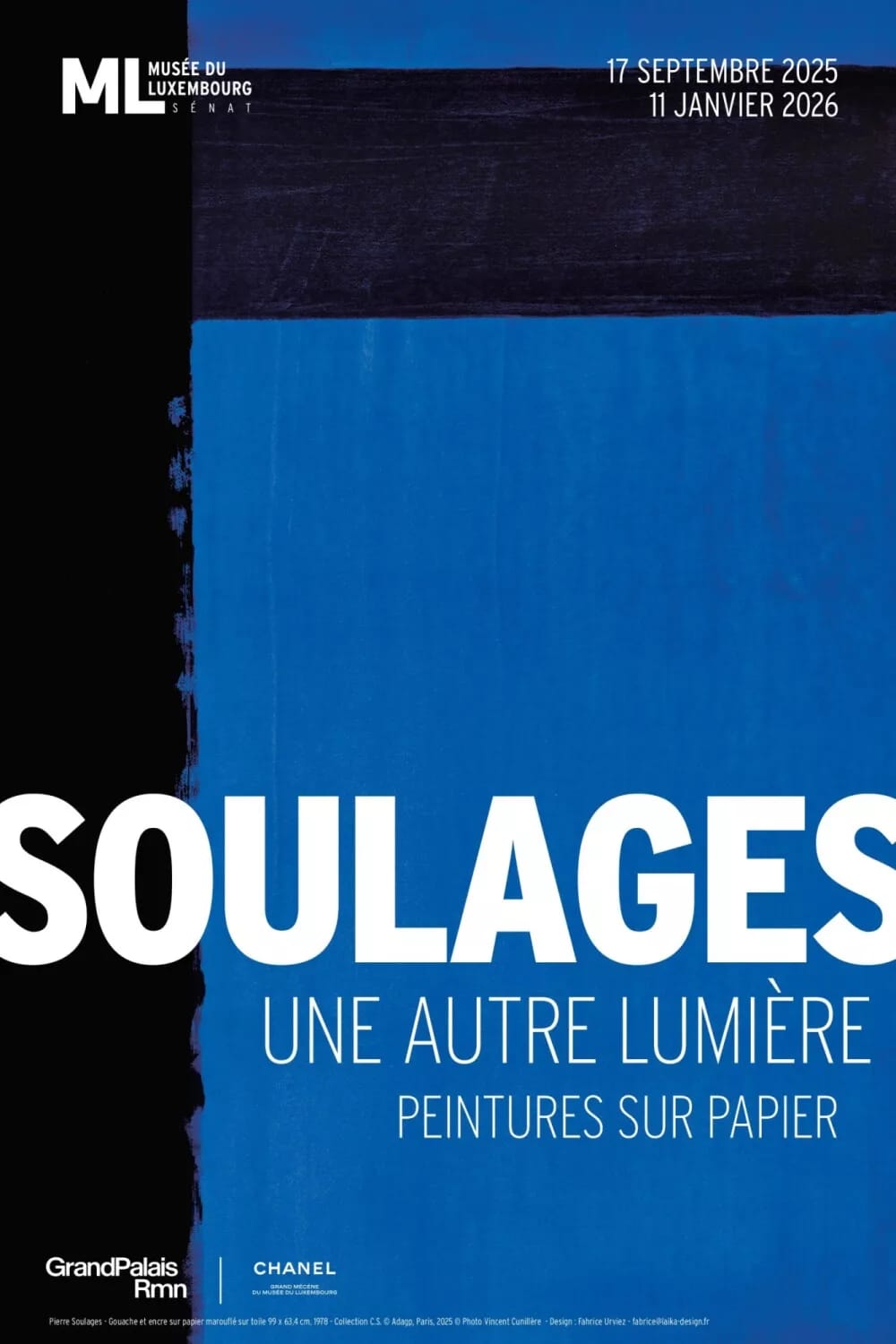 Soulages, une autre lumière. Peintures sur papier