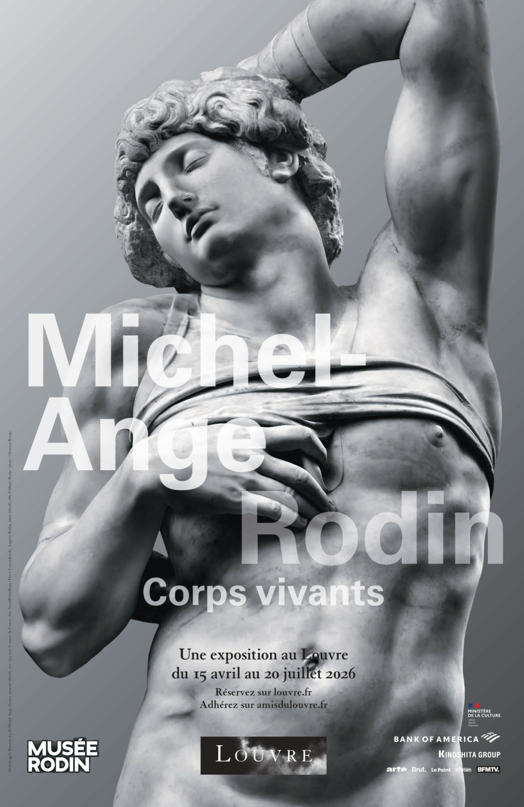 Michelangelo and Rodin Living bodies