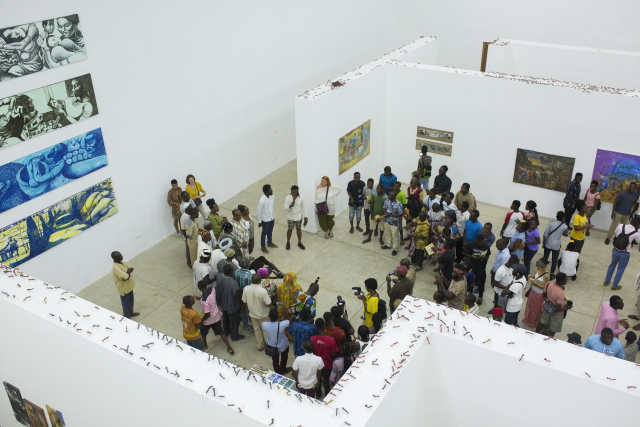 In Pursuit of something 'Beautiful', Galle Winston Kofi Dawson, exhibition opening at Savannah Centre for Contemporary Art, Tamale.