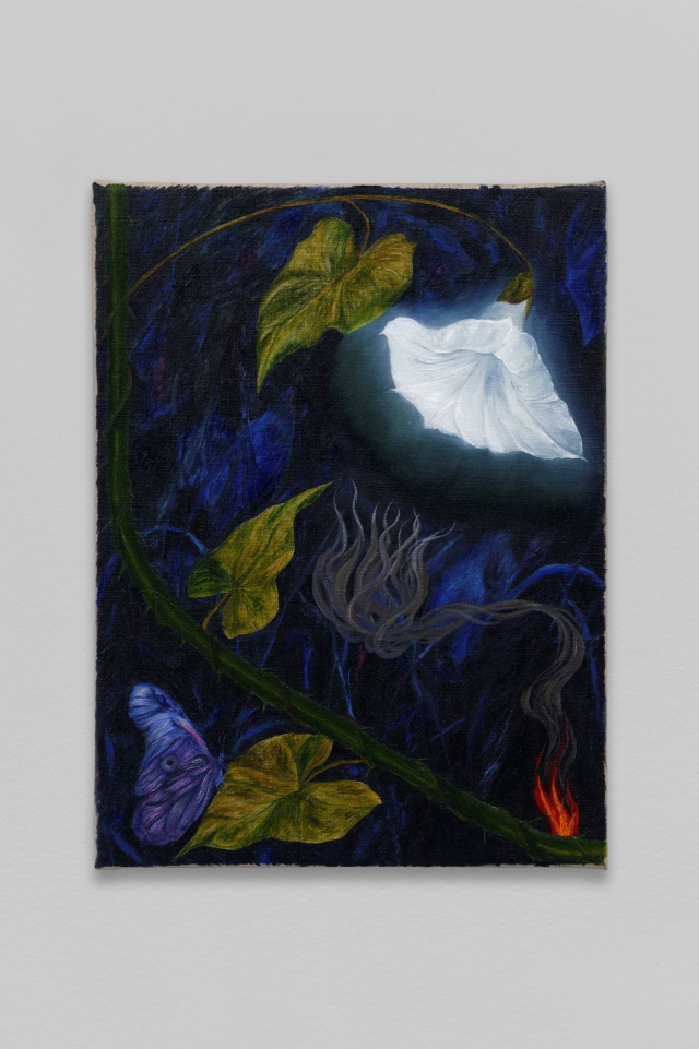 Srijon Chowdhury, Glowing glory, 2018; oil on linen, 16x12 inches. Courtesy of the artist.