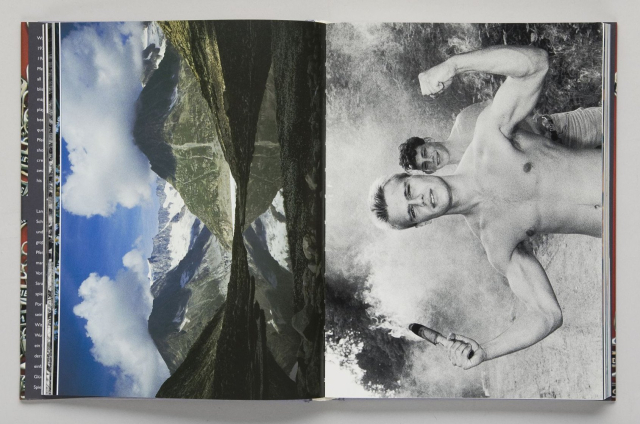 Book spread fro.m Walter Pfeiffer, Welcome Aboard, 2001, Edition Patrick Frey.